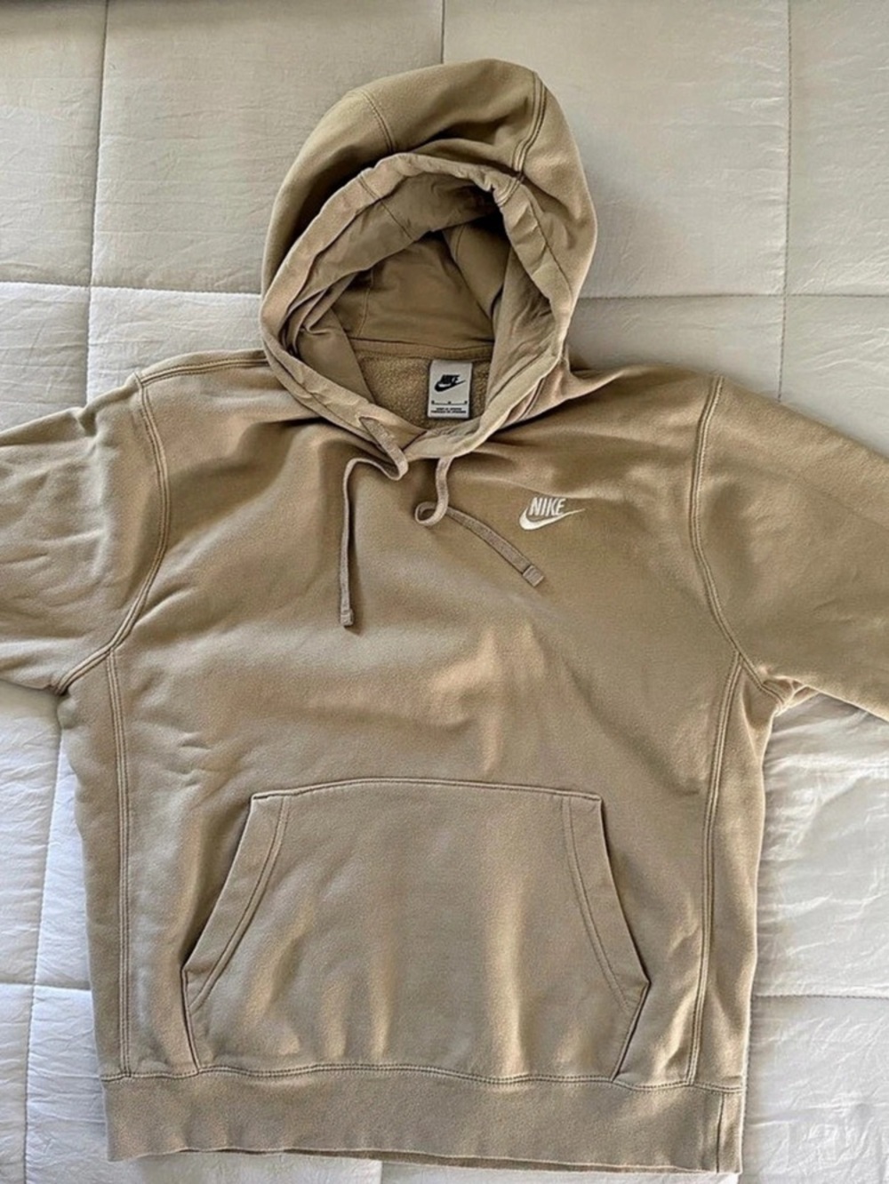 Nike Sportswear Club Fleece Pullover Hoodie Beige